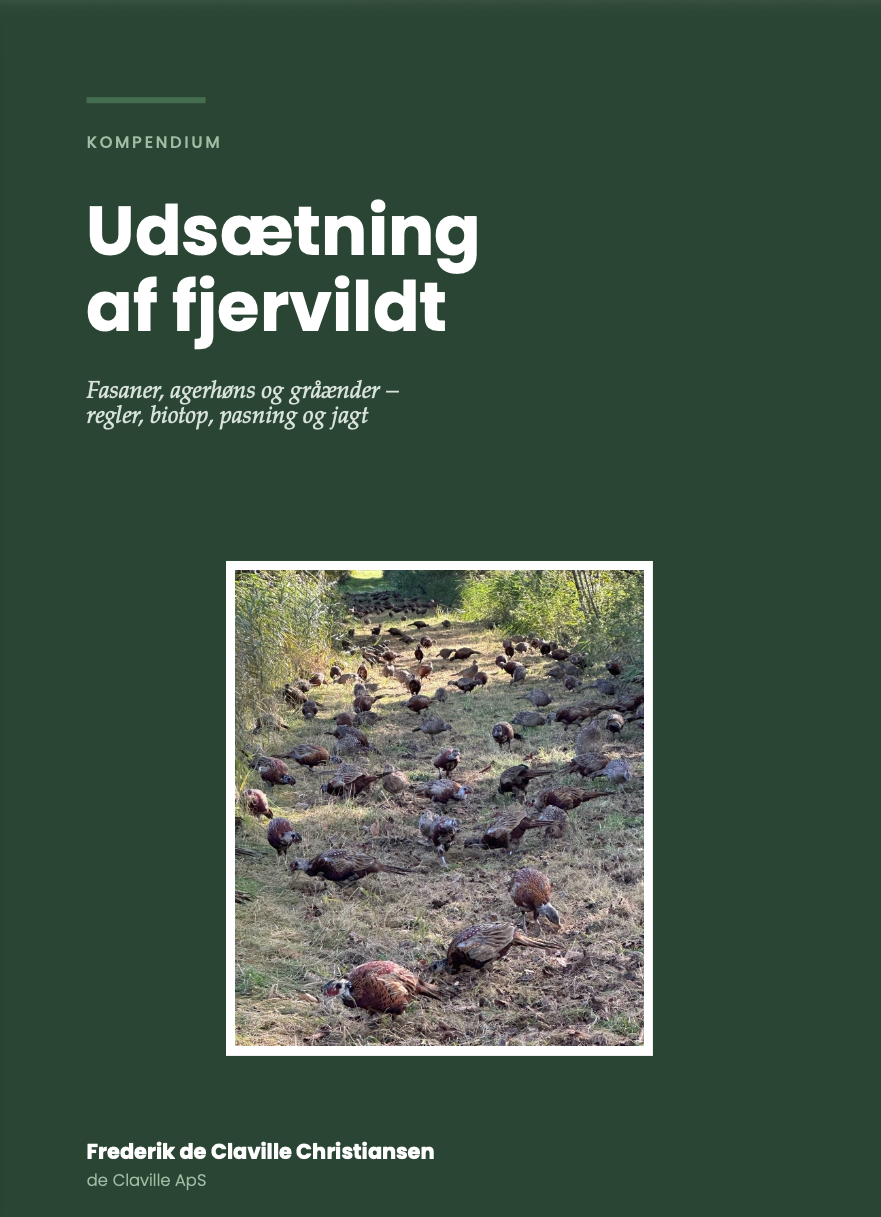 Forsiden af Udsætning af fjervildt – fagbog af Frederik de Claville Christiansen